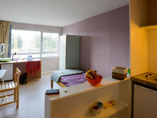 Exemple de T1 bis au Crous de Rennes-Bretagne